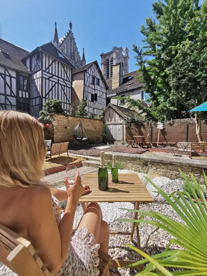 Le Papillon De La Cathedrale - Calme - Jardin - Wifi Apartment ทรัวส์ ภายนอก รูปภาพ